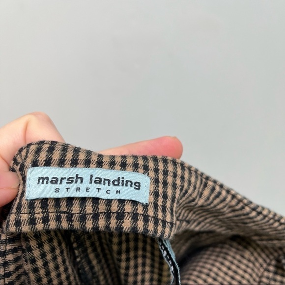 Marsh Landing Brown Checkered Trousers - Picture 8 of 8